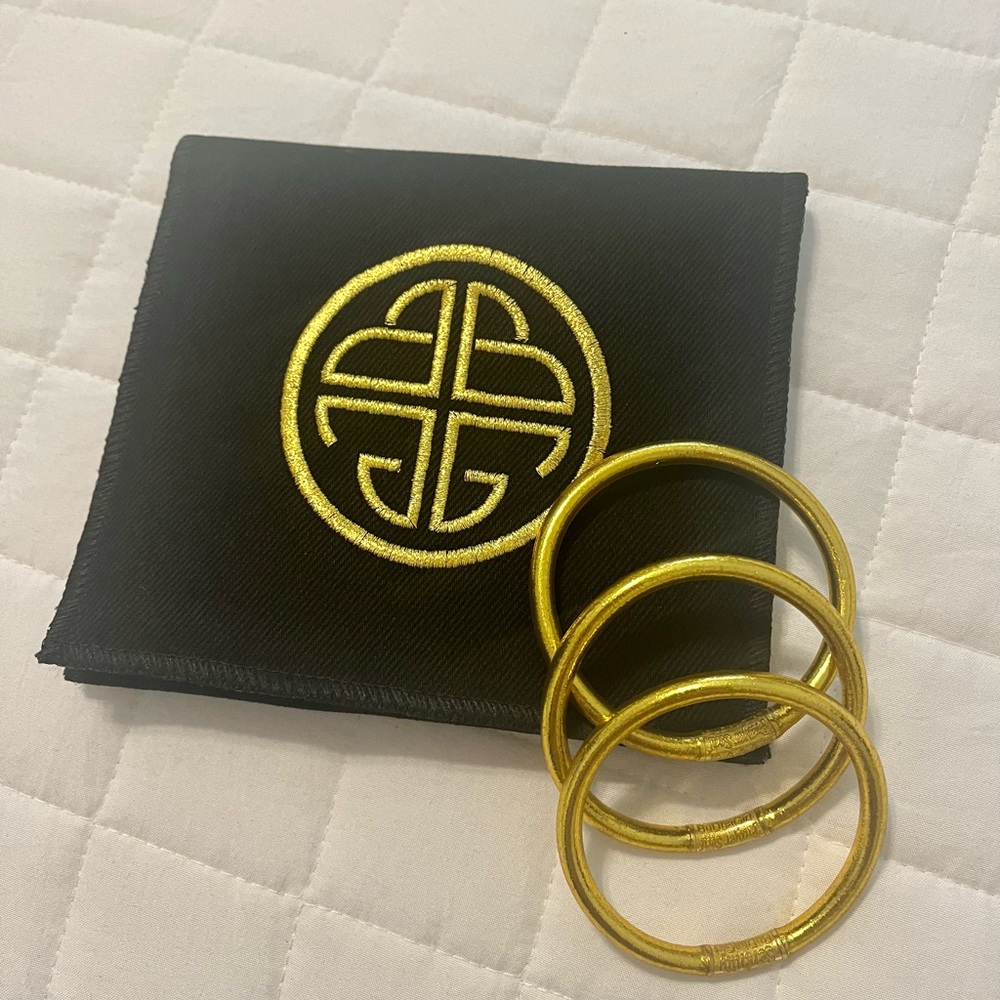 BUDHAGIRL Gold All Weather Bangles